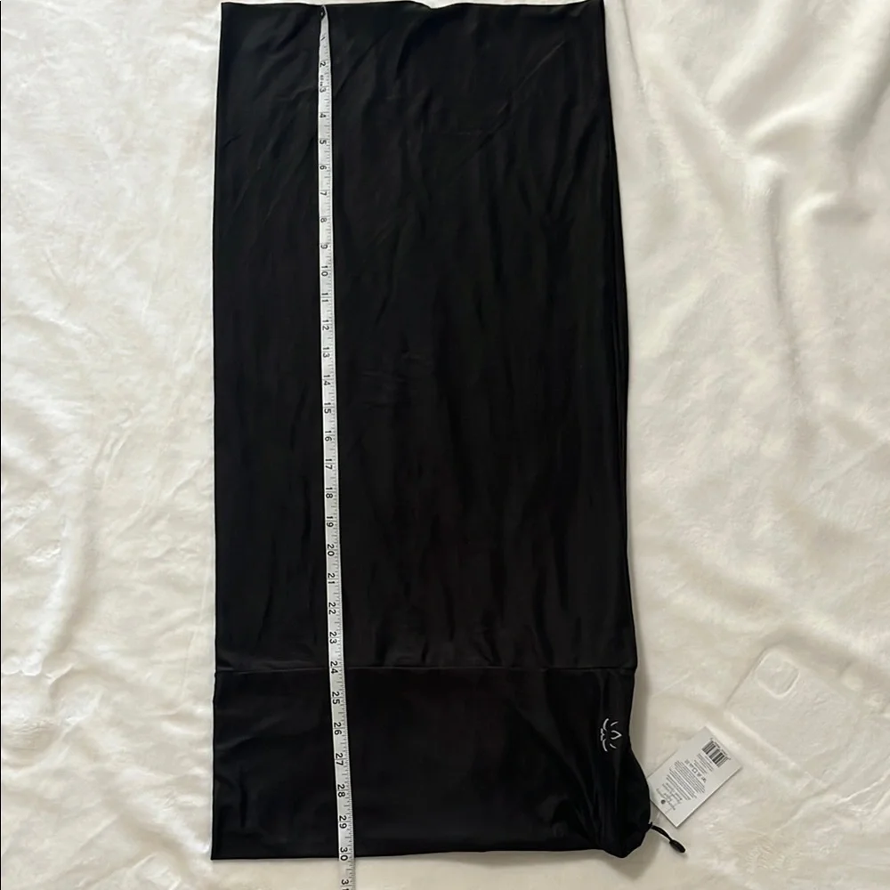 Beyond Yoga Black Scarf with Logo